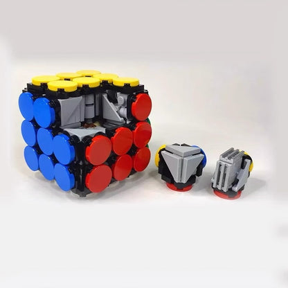 Working Rotating Magic Cube Building Kit | LEGO-Compatible MOC - 1