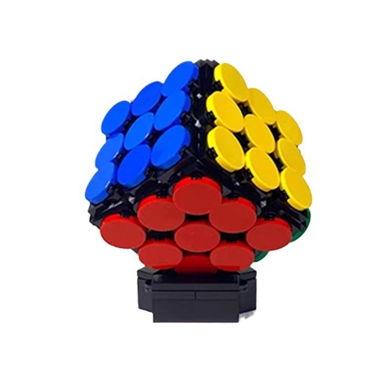Working Rotating Magic Cube MOC Building Kit | Interactive Puzzle Model - 1