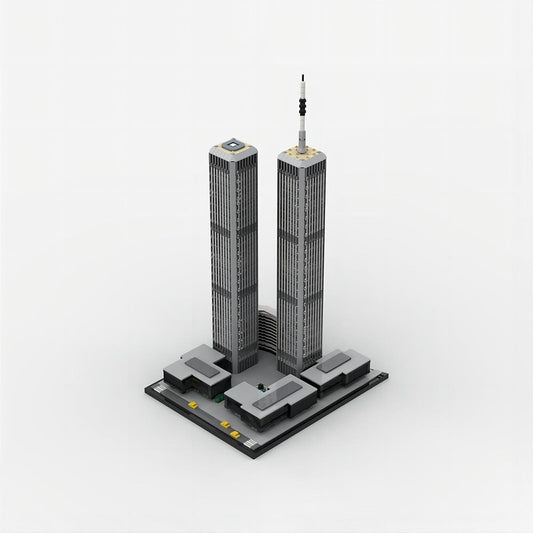 World Trade Center 1973–2001 1:1000 MOC Skyscraper Building Kit - 1