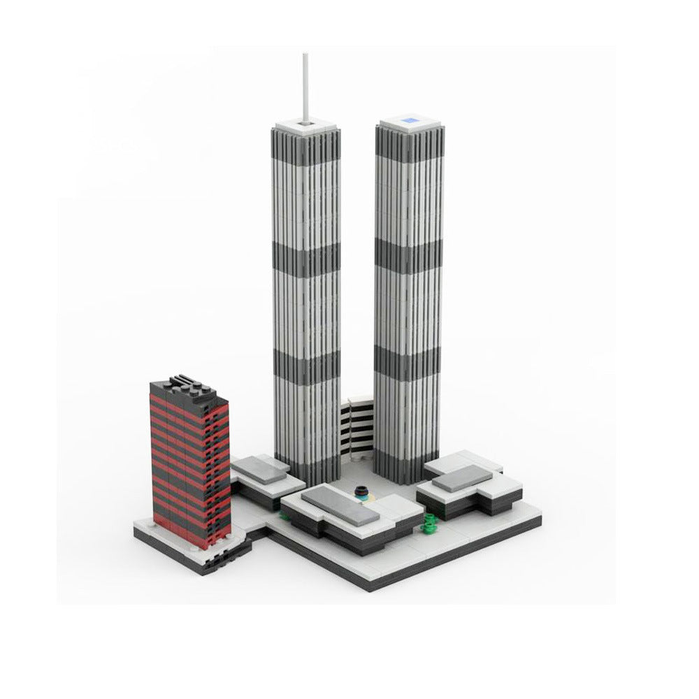 World Trade Center Building Kit | Microscale Edition | LEGO-Compatible MOC - 1