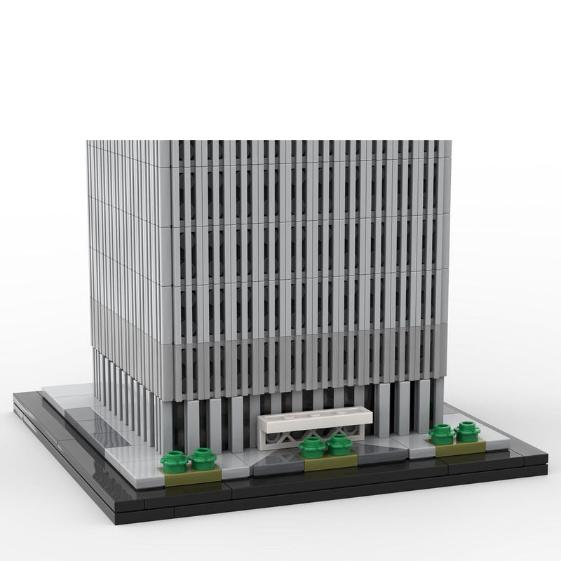 World Trade Center MOC 1:800 Scale Skyscraper Architecture Building Kit - 2