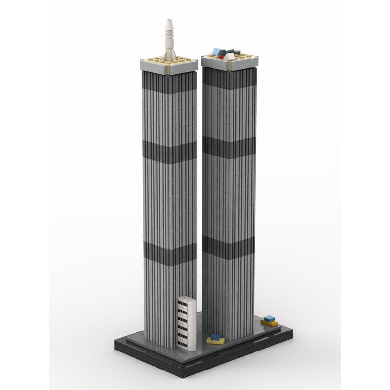 World Trade Center Twin Towers MOC Skyscraper Architecture Building Kit - 3