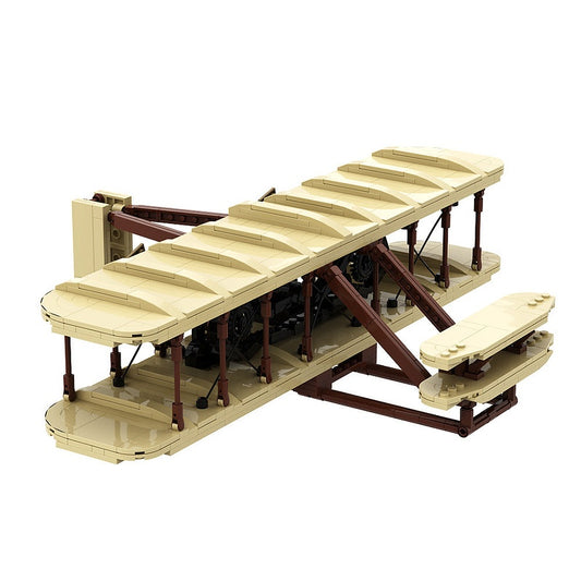 Wright Brothers Airplane MOC Building Kit | Historic Aircraft Model - 1