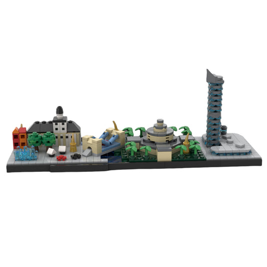 wrocław skyline building kit | moc-96825 - 1