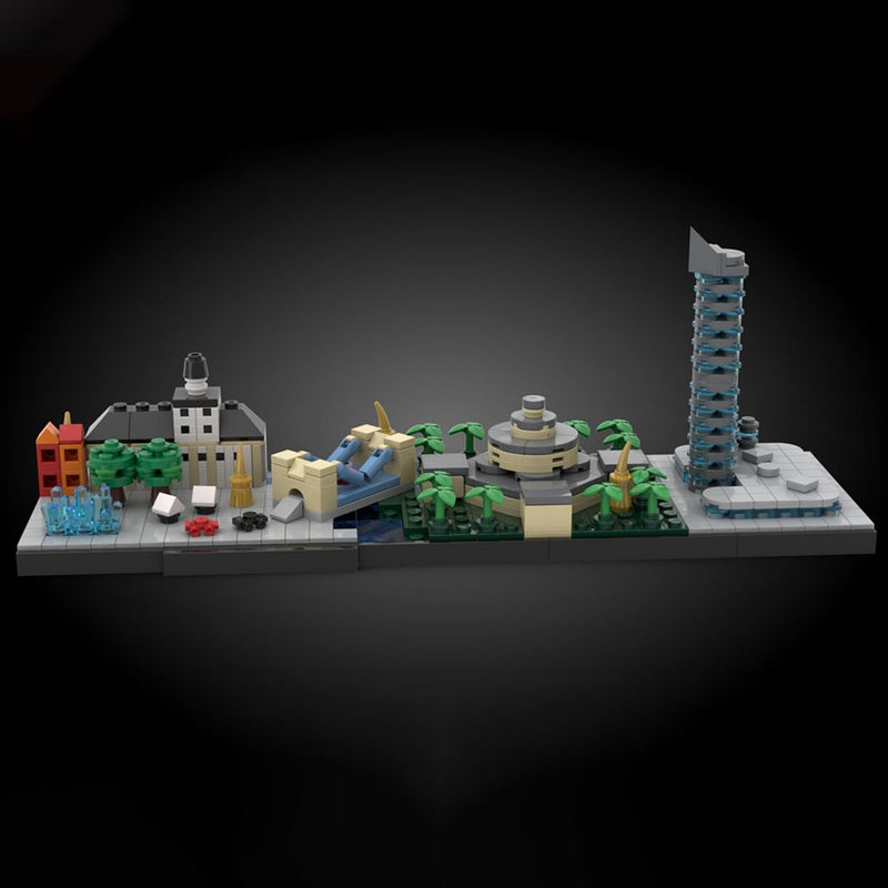 Wrocław Skyline MOC Architecture Building Kit - 2