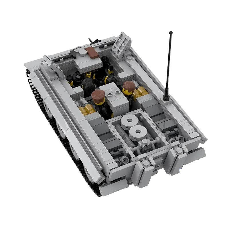 WW2 Tiger E Heavy Tank MOC Building Kit | Historical Vehicle Model - 15