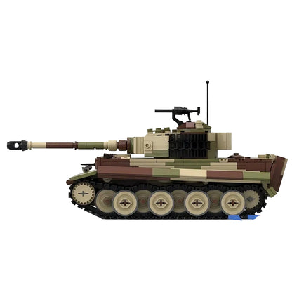 WW2 Tiger E Heavy Tank MOC Building Kit | Historical Vehicle Model - 6