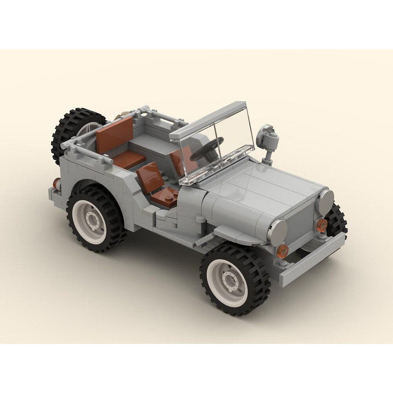 WWII 4x4 Military Utility Vehicle MOC Building Kit - 2
