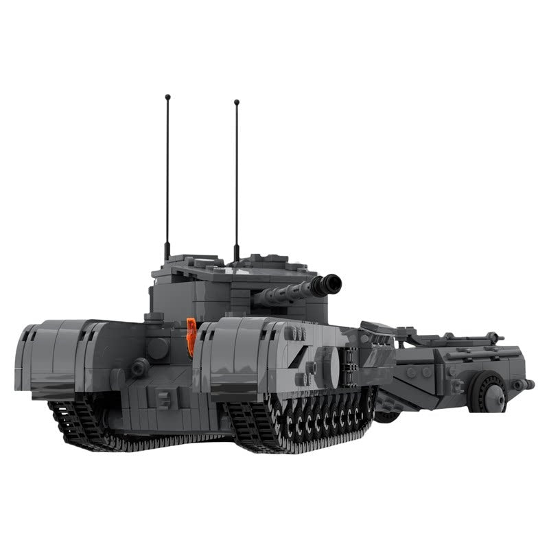 WWII Churchill Crocodile Flamethrower Tank MOC Building Kit - 5