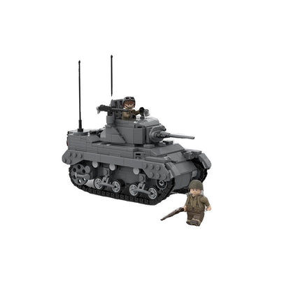 WWII M5 Light Tank Building Kit | LEGO-Compatible MOC - 4
