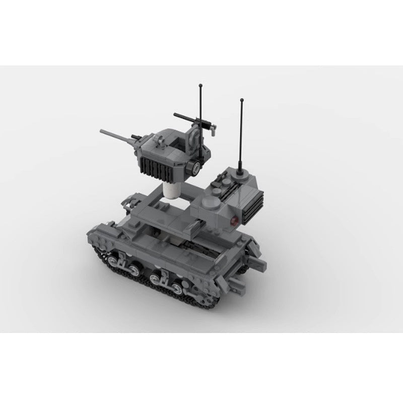 WWII M5 Light Tank MOC Building Kit | Historical Military Vehicle Model - 3