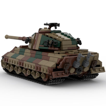 WWII Tiger II Heavy Tank MOC Building Kit - 2