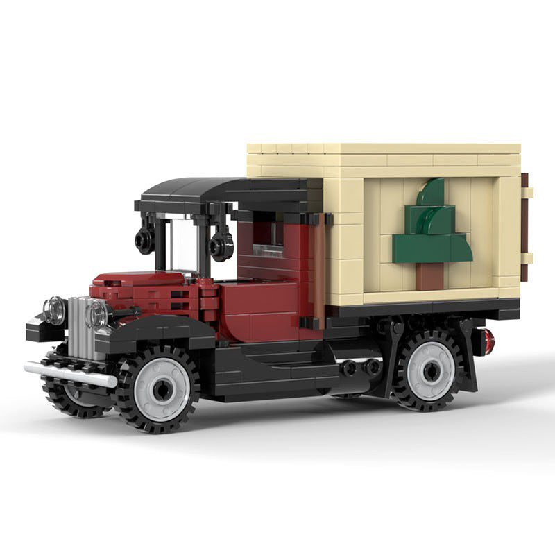 X-mas Tree Truck Building Kit | Winter Village | LEGO-Compatible MOC - 1