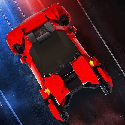 XF-40 Spinner Futuristic Flying Supercar Building Kit | LEGO-Compatible MOC - 1