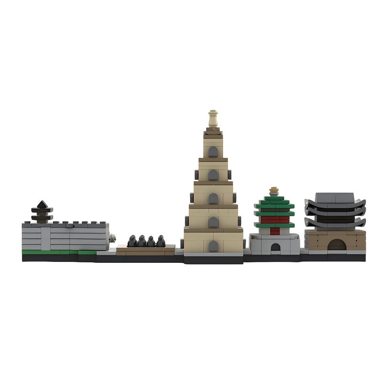 Xi'an Skyline Building Kit | LEGO-Compatible MOC - 3