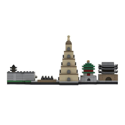 Xi'an Skyline MOC Architecture Building Kit | Landmark City Display Model - 3