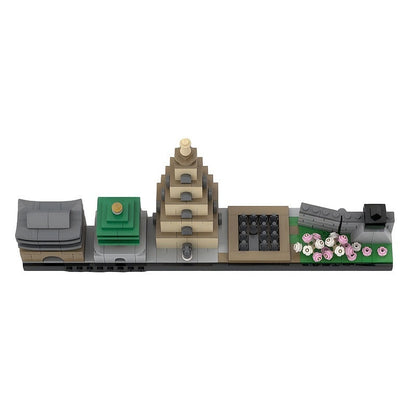 Xi'an Skyline MOC Architecture Building Kit | Landmark City Display Model - 4