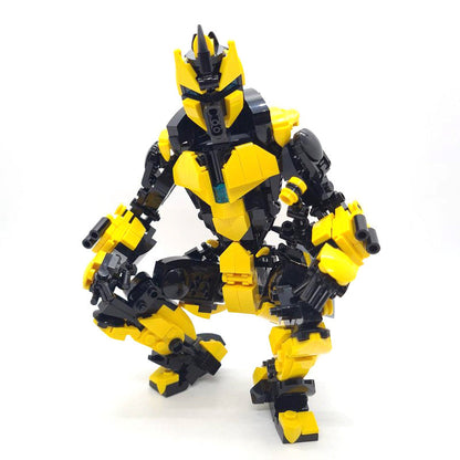 XR-7 'Yellow Jacket' Mech Building Kit | Compatible MOC - 3