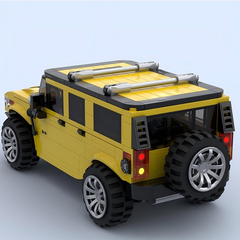 Yellow Adventure 4x4 Heavy Off-Road Cruiser Building Kit | LEGO-Compatible MOC - 3