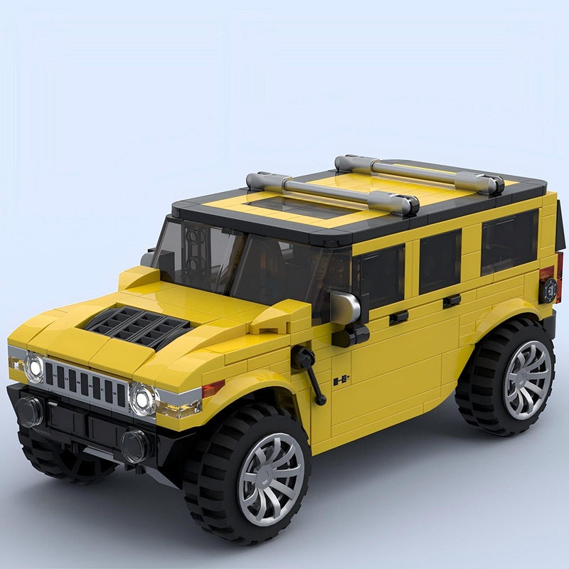 Yellow Adventure 4x4 Heavy Off-Road Cruiser Building Kit | LEGO-Compatible MOC - 5