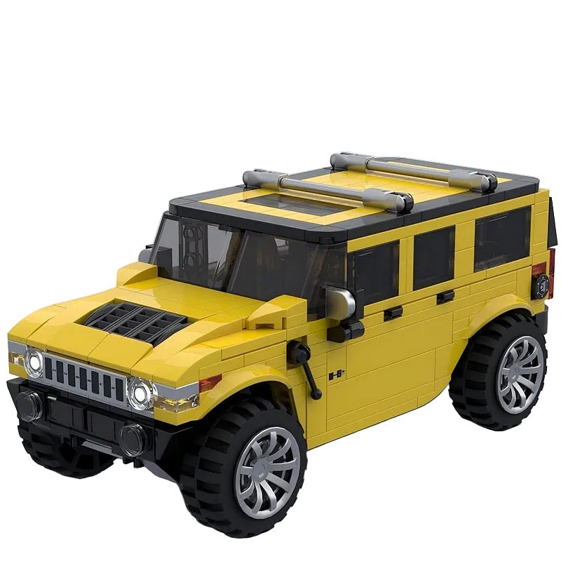 Yellow Adventure 4x4 Heavy Off-Road Cruiser MOC Building Kit - 1