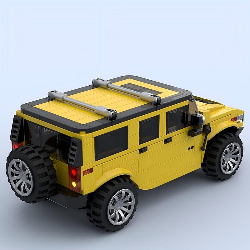 Yellow Adventure 4x4 Heavy Off-Road Cruiser MOC Building Kit - 2