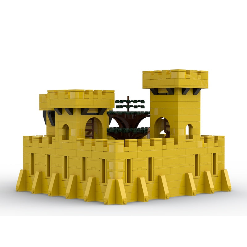 Yellow Medieval Castle MOC Building Kit - 2