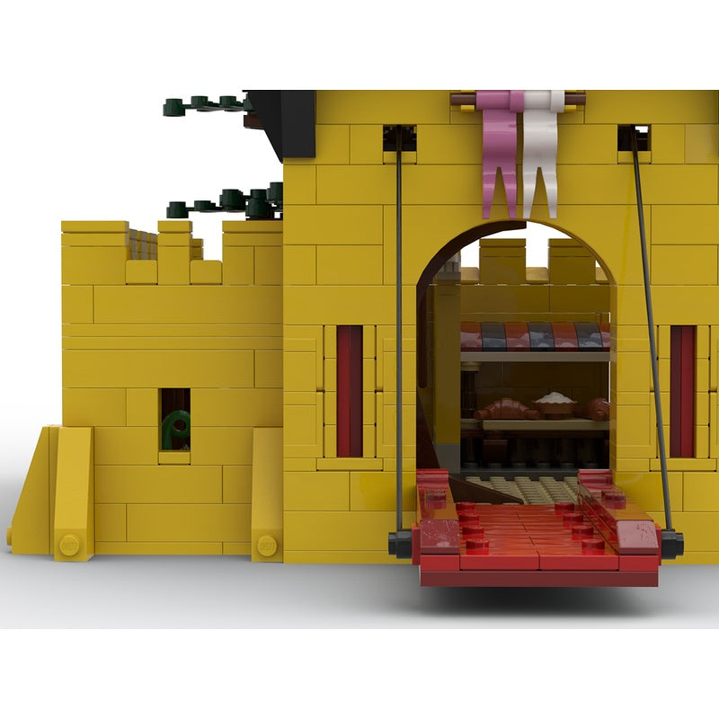 Yellow Medieval Castle MOC Building Kit - 3