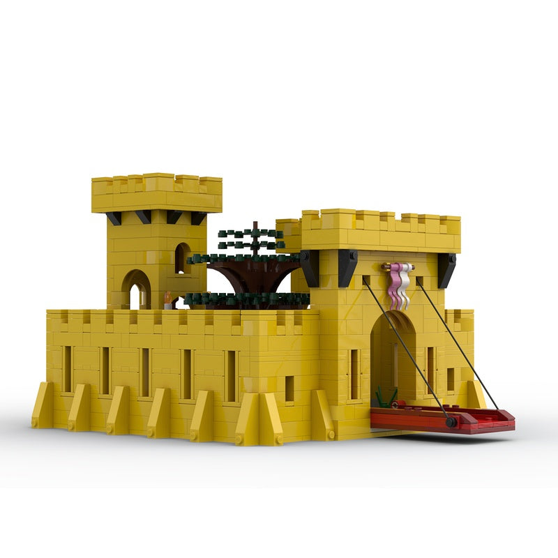 Yellow Medieval Castle MOC Building Kit - 4