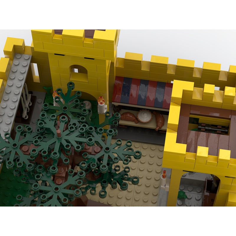 Yellow Medieval Castle MOC Building Kit - 5