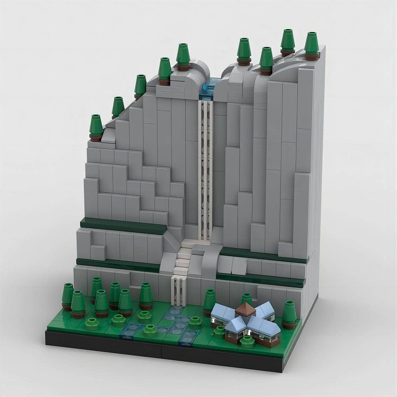 Yosemite Falls Architecture Building Kit | LEGO-Compatible MOC - 2