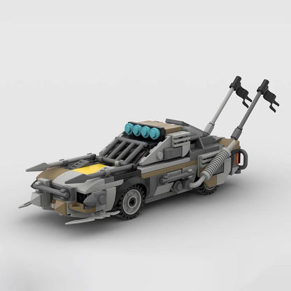 Zombie Doomsday Muscle Car MOC Building Kit | Apocalypse Vehicle Model - 1