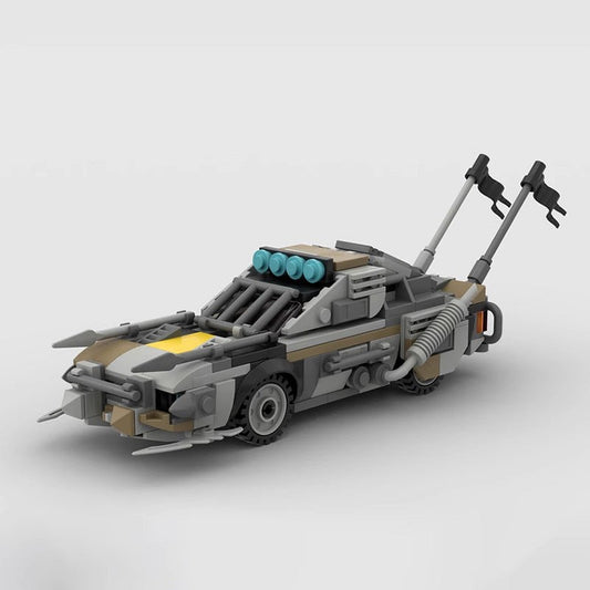 Zombie Doomsday Muscle Car MOC Building Kit | Apocalypse Vehicle Model - 1