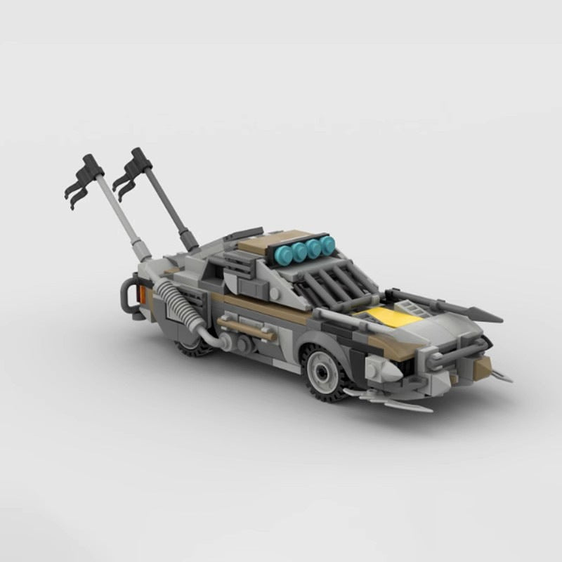 Zombie Doomsday Muscle Car MOC Building Kit | Apocalypse Vehicle Model - 6